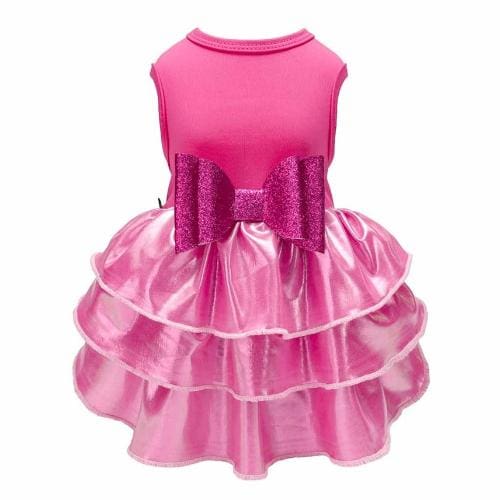 Glossy Pink Dog Dress