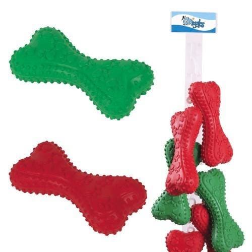 Holiday Chompy Romper Dog Bone Toy