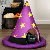 Thumbnail for Halloween Witch Hat Cat Bed