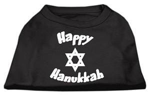 Happy Hanukkah Screen Print Dog Shirt