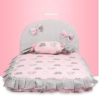 Thumbnail for Happy Sheep Dog Bed - Pink