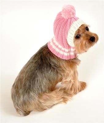 HD Crown Knit Dog Hat - Pink
