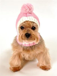 Thumbnail for HD Crown Knit Dog Hat - Pink