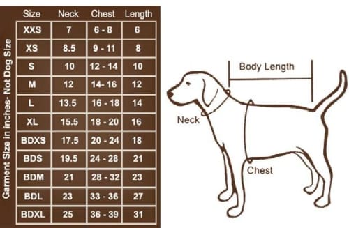 HD Crown Long john Dog Pajamas - Brown