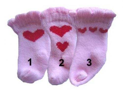 Dog Socks - Pink with Hearts