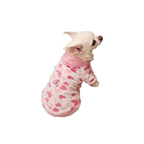 Hearts Galore Dog Hoodie