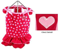 Thumbnail for Red Hearts Dog Dress