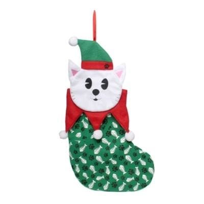 Holiday Cat Stocking - Elf