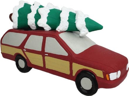 Holiday Station Wagon Dog Toy