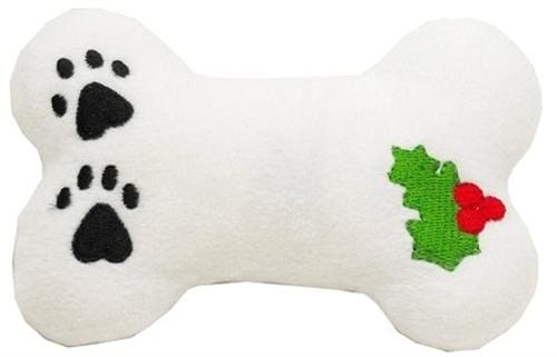 Holly Bone Christmas Dog Toy
