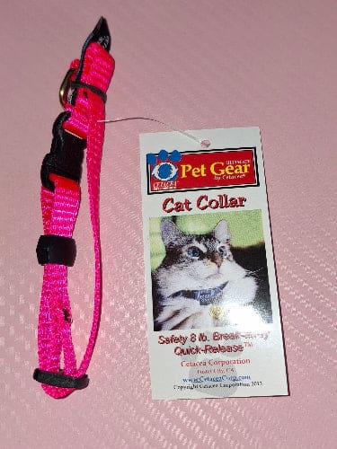 Hot Pink Breakaway Cat Collar