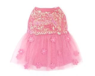 Hotter Than You Pink Sequin Dog Dress