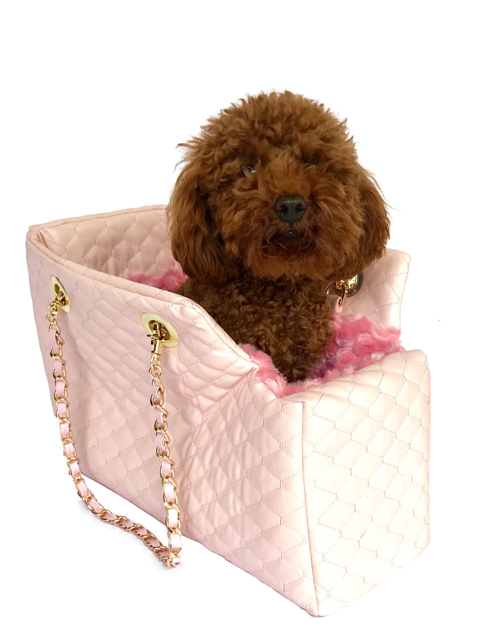 Kate Quilted Carrier, Light Matte Pink