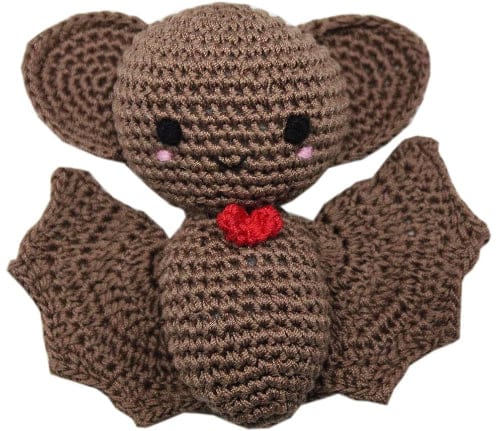 Knit Knacks Bat Organic Cotton Dog Toy