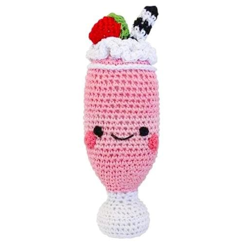 Knit Knacks Dog Toy - Strawberry Milkshake