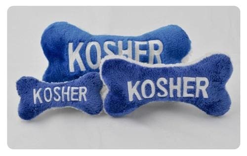 Kosher Bone Chewish Plush Dog Toy