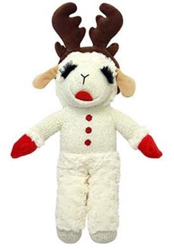 Lamb Chop with Antlers Dog Toy