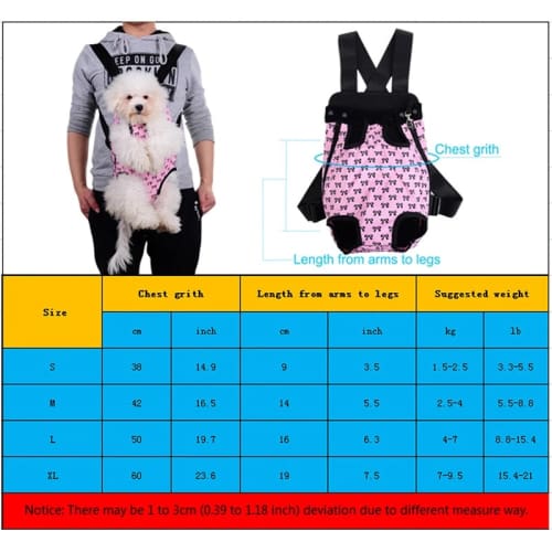 Legs Out Pet Carrier - Bow Design