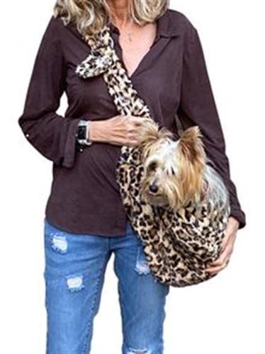 Leopard Sand Adjustable Sling Bag Dog Carrier