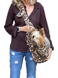 Thumbnail for Leopard Sand Adjustable Sling Bag Dog Carrier