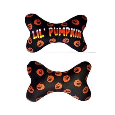 Lil Pumpkin Bone Dog Toy