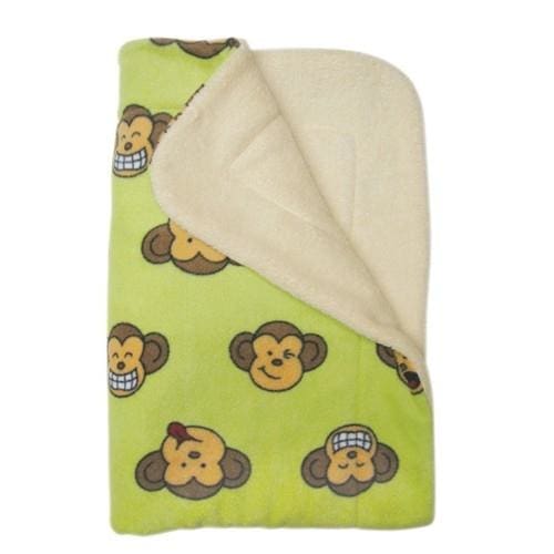 Lime Green Silly Monkey Ultra Plush Dog Blanket
