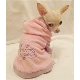 Little Princess in Training Velour Dog Hoodie