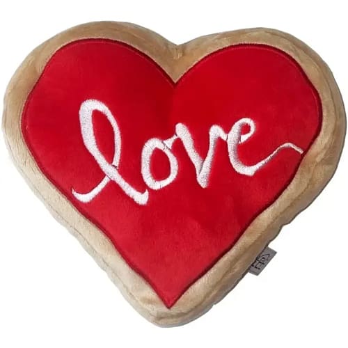 Love Heart Sugar Cookie Dog Toy