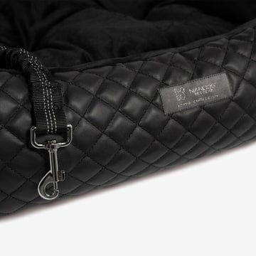 Luxury Dog Car Seat Bed - Black