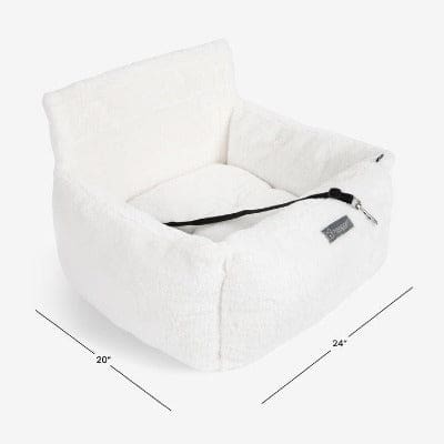 Luxury Dog Car Seat Bed - Ivory