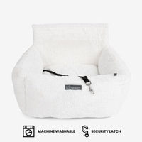 Thumbnail for Luxury Dog Car Seat Bed - Ivory