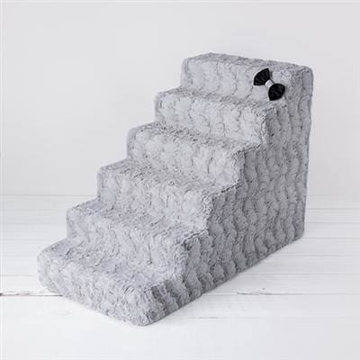 Luxury Pet Stairs - Dove Grey