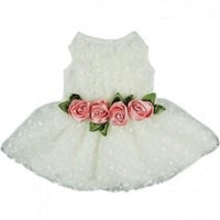 Thumbnail for Luxury Rose Lace Dog Dress
