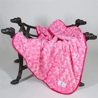 Thumbnail for Luxury Rosebud Blanket - Fuchsia