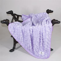 Thumbnail for Luxury Rosebud Dog Blanket - Lilac