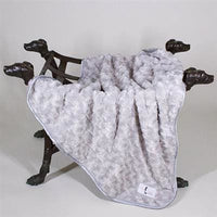 Thumbnail for Luxury Rosebud Dog Blanket - Silver