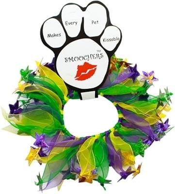 Mardi Gras Star Party Dog Collar