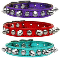 Thumbnail for Metallic Chaser Spiked Stud Collar