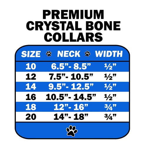 Metallic Crystal Bone Collars