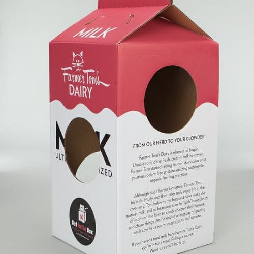 Milk Carton - Cardboard Box Cat Playhouse
