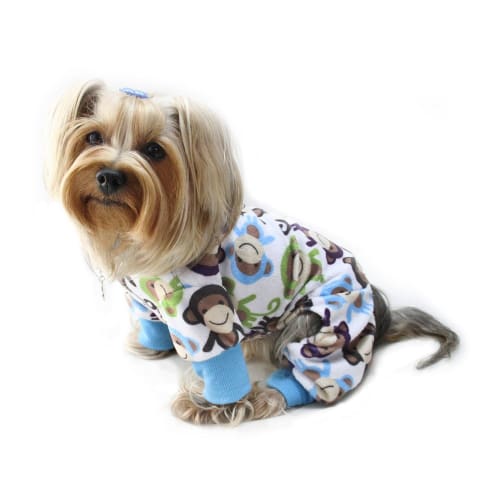 Minky Monkey Dog Pajamas