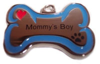 Thumbnail for Mommys Boy Stainless Steel Dog Collar Charm