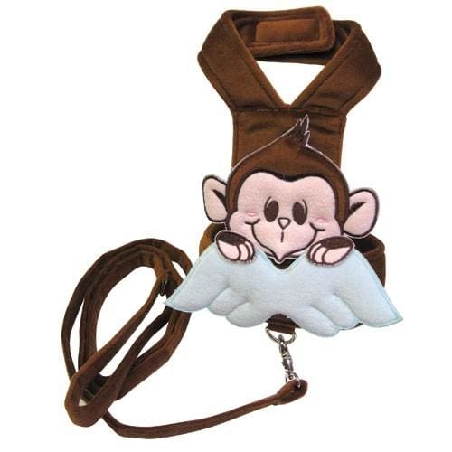Monkey Angel Dog Harness with Matching Leash