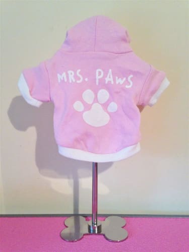 Mrs. Paws Dog Hoodie