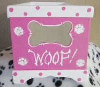 Thumbnail for My Toys Paws Off Dog Toy Box - Pink