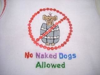 No Naked Dogs Tee