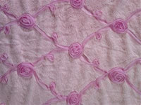 Thumbnail for Pale Pink Roses Minkie Binkie Dog Blanket