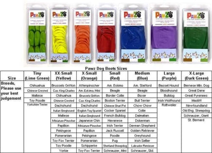 Pawz Disposable Boots - Choose your Color
