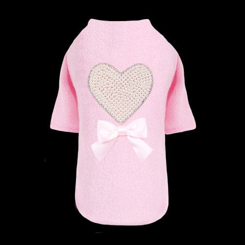 Pearl Heart Dog Sweater