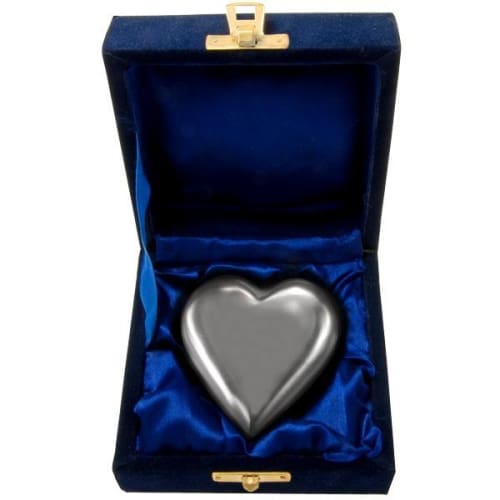 Pewter Heart Engraved Urn